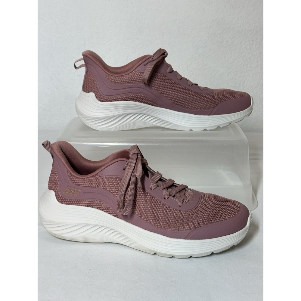 Skechers Bobs Sport Memory Foam‎ Slip In Sneakers Womens 9.5 Pink Rose